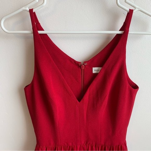 NWOT DRESS THE POPULATION Garnet Alicia Mixed Media Midi Dress - Picture 7 of 9